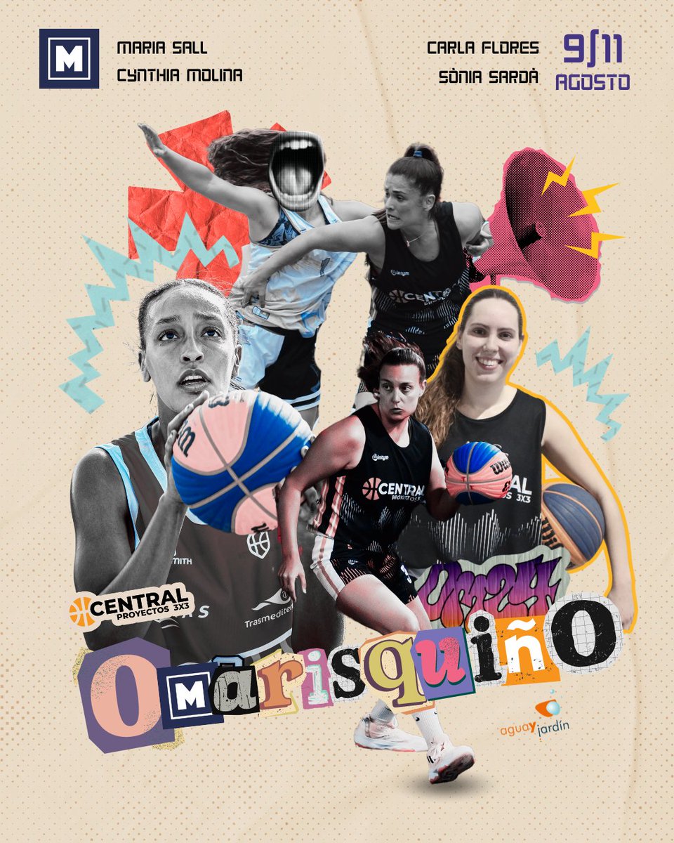 aguayjardin3x3's tweet photo. NEXT STOP 🔜 @omarisquino 🖤🐙 el mayor evento de deportes urbanos de España.
El Roster que nos va a representar en este torneo es el formado por #MariaSall junto a @Carlaflores_8 @soniasardaa y @CynthiaSunday14
Mucha suerte chicas 🤜💥🤛 https://t.co/la6JykBuyG
