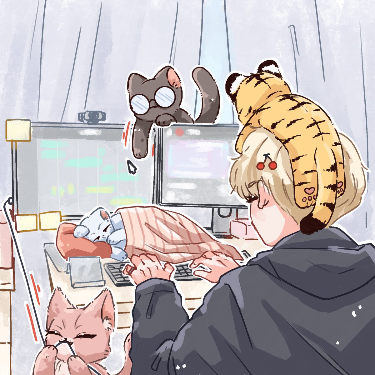 mobyandcat's tweet photo. 8.8 happy world cat day 🐱🐯🐱🐱🤏🏻 https://t.co/Jy4iOBkx3k