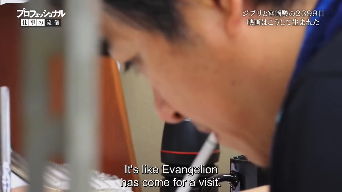 Gapso_'s tweet photo. Miyazaki saying Takeshi Honda made The Boy and Heron designs look like Evangelion, *too modern* lmao https://t.co/Eb4G68PvxW