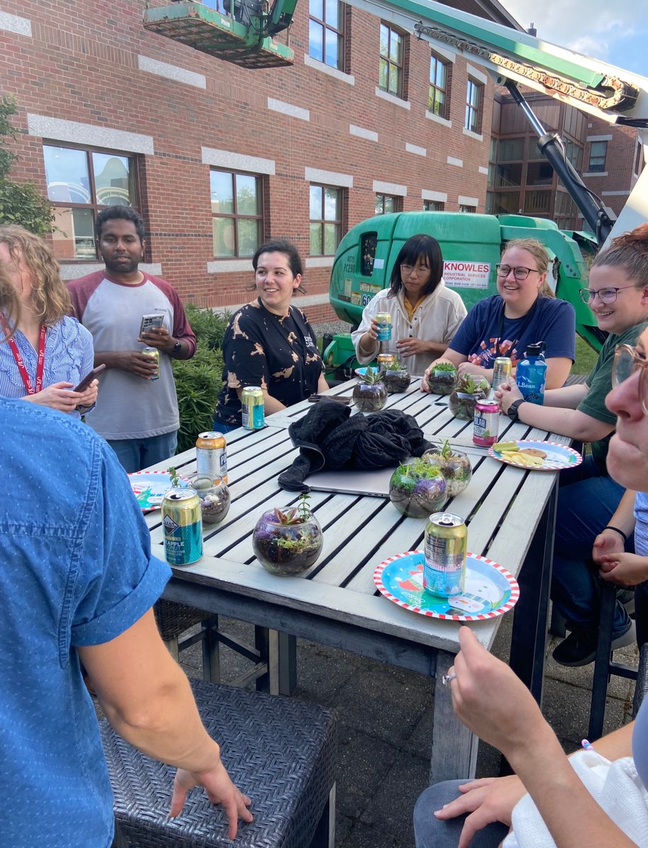JAX_Education's tweet photo. Is Terrarium Thursday a thing? It is this week! 🙌
Several of @jacksonlab's Bar Harbor-based trainees recently participated in a community-building event to make terrariums together! 🪴🌱
#JAXTrainee https://t.co/rAGZX8l1GW