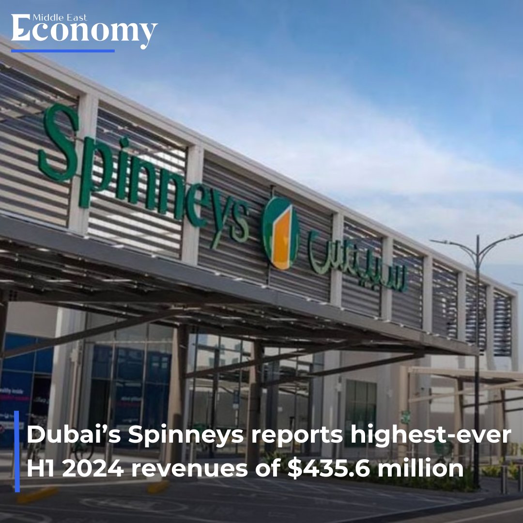 Economy_ME's tweet photo. Dubai's Spinneys reported record first-half revenues of AED1.6 billion ($435.6 million) for the period ending June 30, 2024, a 9.9% year-on-year increase. Read more https://t.co/ML5PBca9vw
#Spinneys #Dubai #IPO #Revenue #Profit https://t.co/lPhaBZ4bWM
