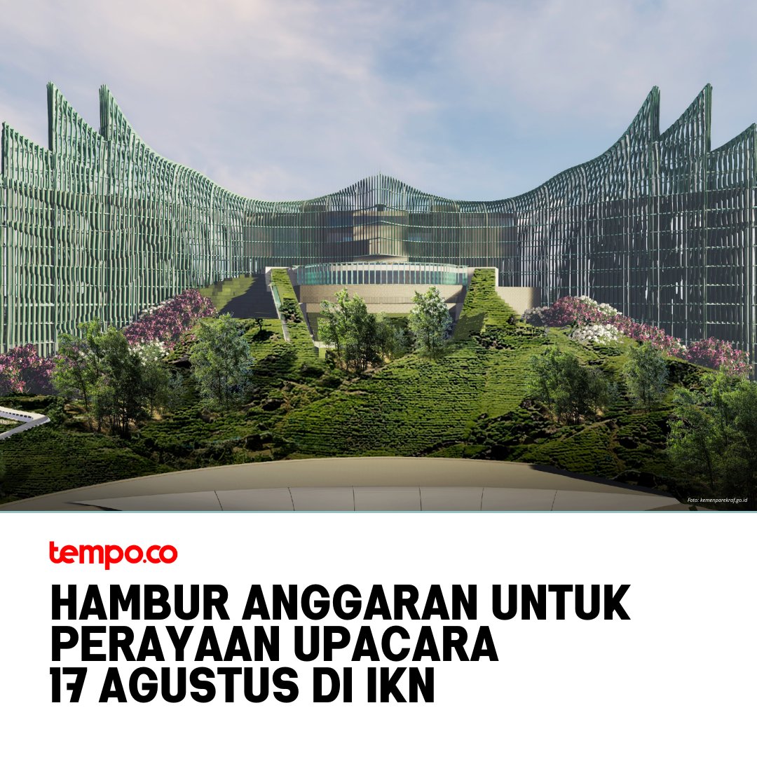 tempodotco's tweet photo. #TempoThread

💸 Sewa Alphard 25 juta sehari
💸 Tarif hotel 20 juta per malam

Mari kita sama-sama menaksir berapa banyak “uang rakyat” yang keluar untuk perayaan upacara HUT RI ke-79 di IKN..

A Thread
