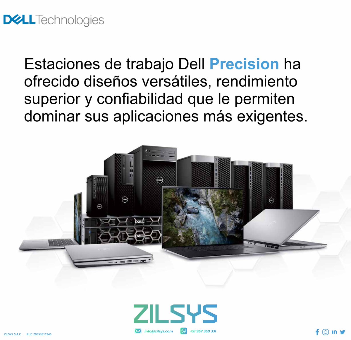 #Dell #Precision ofrece diseños versátiles, rendimiento superior y confiabilidad que le permiten dominar sus aplicaciones más exigentes.

Para más información, contacta con nosotros.
📨info@zilsys.com
📱 957 350 331
🌐zilsys.com

#zilsys #DellPrecision #workstation