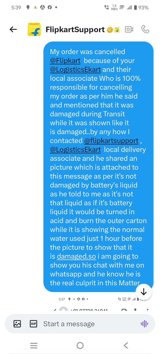 AHUJA009's tweet photo. @flipkart @flipkartsupport @LogisticsEkart  @jagograhakjago  Sometimes i want to cancel the orders you impose cancelling charges and this time I urgently need the Battery &amp; it was cancelled because of your fault. Now I need that battery at same rate of Rs 13300..or move to court. https://t.co/EhhTt69c1N