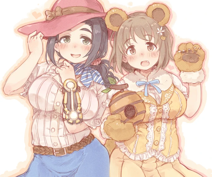 (再掲/絵)菜帆ちゃんが熊耳って事はつまり・・・ディーバファイトで登場したディーバトレーナー「ナホ」と熊さんのディーバ「カナコ」が絆の力で合体した・・・って事なんですよね・・・ 