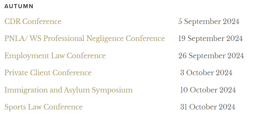 The WS Society’s leading CPD programme continues with six further conferences during September and October. Events are open to all, with discounted rates for WS members. All events will take place, in person, at the Signet Library. wssociety.co.uk/education/cpd