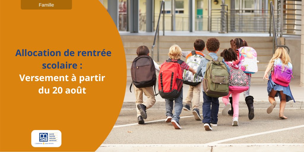 📅 À partir du 20 août, la MSA versera automatiquement l'Allocation de Rentrée Scolaire à ses adhérents 🎒. Aucune démarche à faire, cette aide précieuse soutient les familles pour bien préparer la rentrée ! #Solidarité #Éducation #MSA