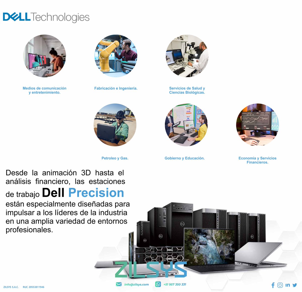 #Dell #Precision ofrece diseños versátiles, rendimiento superior y confiabilidad que le permiten dominar sus aplicaciones más exigentes.

Para más información, contacta con nosotros.
📨info@zilsys.com
📱 957 350 331
🌐zilsys.com

#zilsys #DellPrecision #workstation