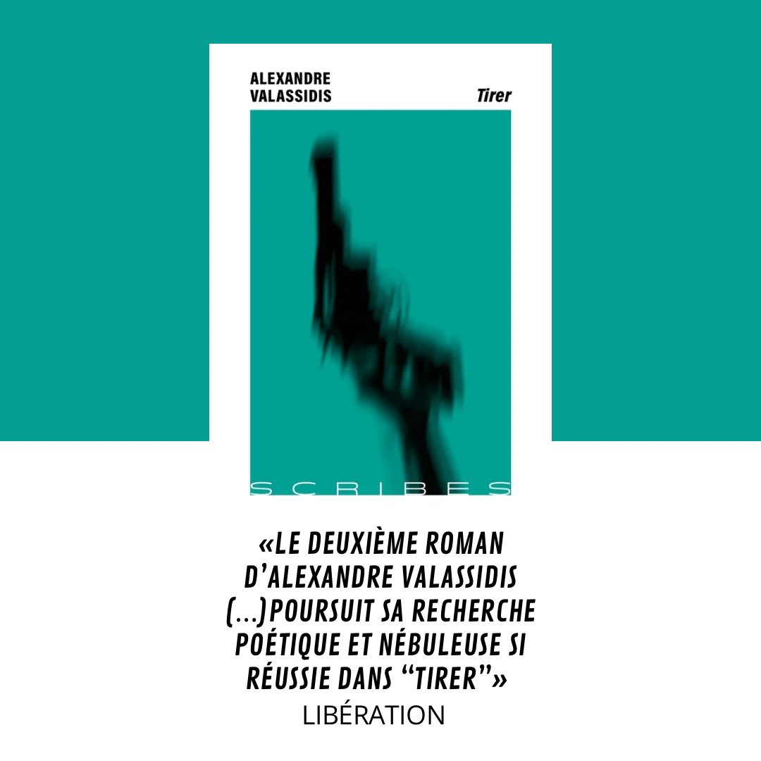 Ed_Scribes's tweet image. Dans le @LibeLivres d’aujourd’hui, un bel article est consacré à Tirer, le deuxième roman d’Alexandre Valassidis. 

L’article est ici : liberation.fr/culture/livres…

Merci Libération !