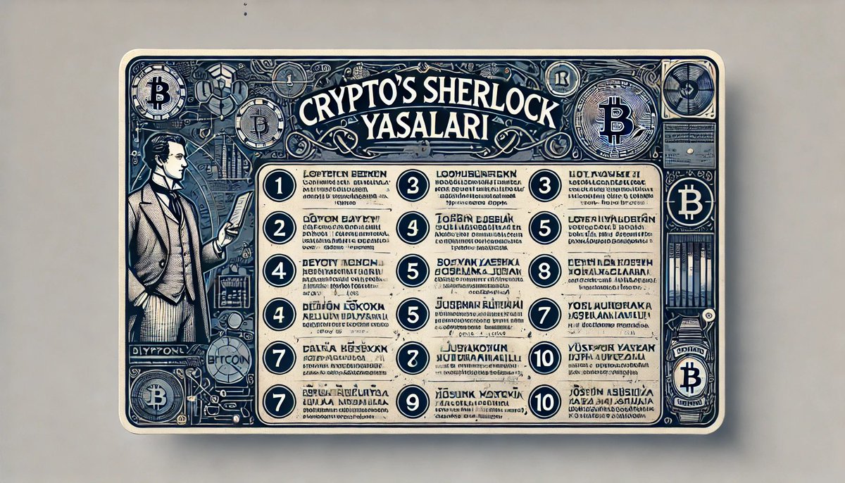 CyrptosSherlock's tweet image. 📜 Crypto’s Sherlock Yasaları 📜
1️⃣ Kısa orta ve hatta uzun vadede ihtiyacın olan parayla kriptoya ya da başka bir yatırım aracına girme ‼️
2️⃣ Asla kaldıraçlı işlem yapma ‼️
3️⃣ Asla başkalarının ipiyle kuyuya inme , birilerinin al dediğini alma, birilerinin sat dediğini satma;…