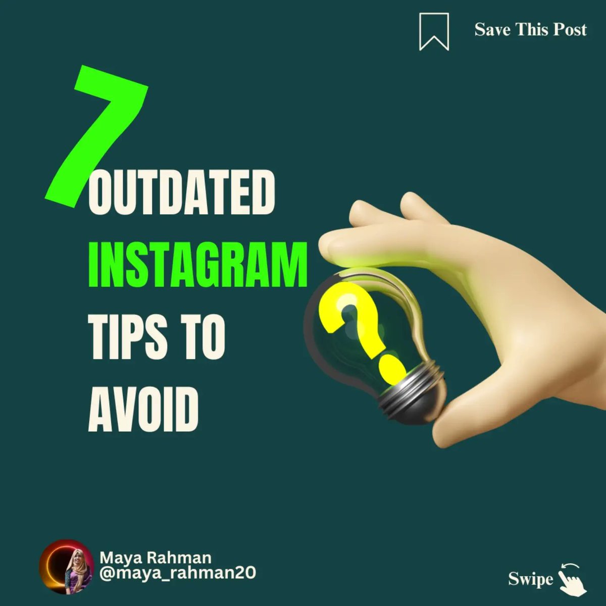 mayarahman30's tweet photo. Part-02
Elevate your Instagram game with updated strategies! 🚀✨ 

✅SAVE it to look through later

DM me "Social Media Marketing" For My Services📩

Follow @maya_rahman20 For More Valuable Content &amp; Turn On Notification

#InstagramTips 
 #MayaRahman20 #mayarahman30 https://t.co/SM1nOBu9i9