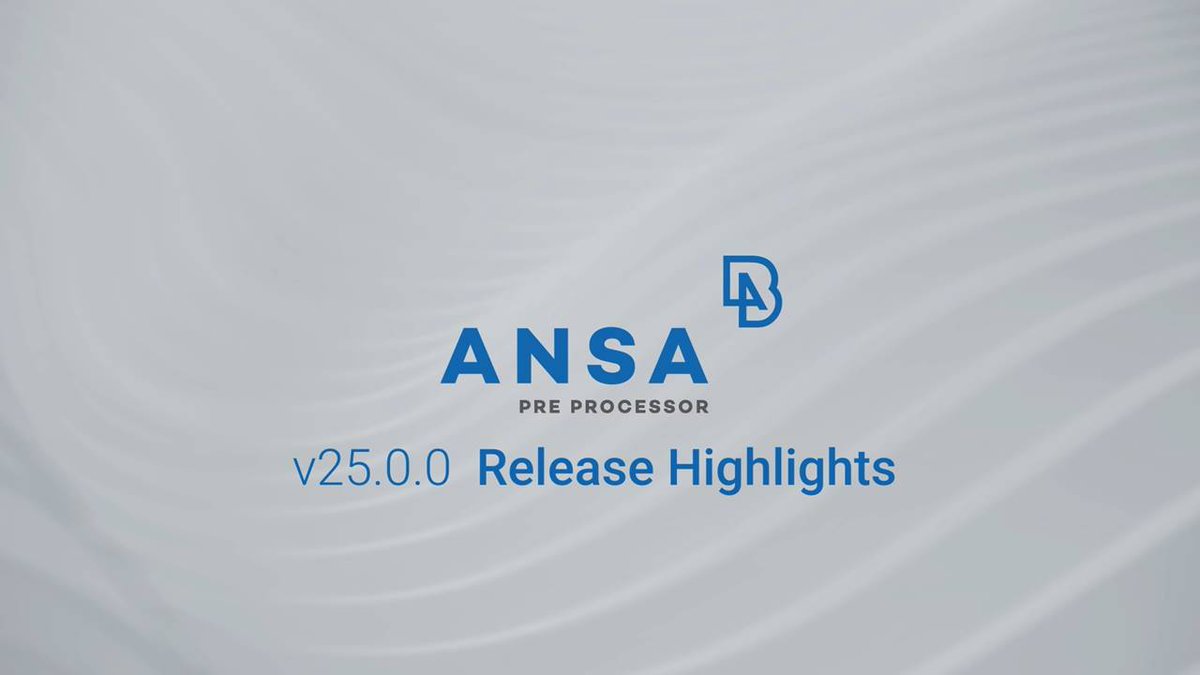 betacae's tweet photo. 🌟 Introducing ANSA v25.0.0 🌟

🎬Check out the full video to see how ANSA v25.0.0 can elevate your simulation processes: https://t.co/oPKEhqb03d

#BETACAE #EngineeringSimulation #PhysicsOnScreen #ANSApreprocessor #ANSAv25 #Simulation #Engineering https://t.co/JHZ61EF5Cp