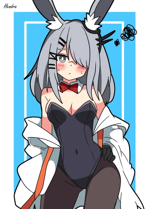 #アークナイツ #明日方舟   バニー服を着ろフロストノヴァ。なんだよ・・・結構似合ってるじゃねぇか・・・ 