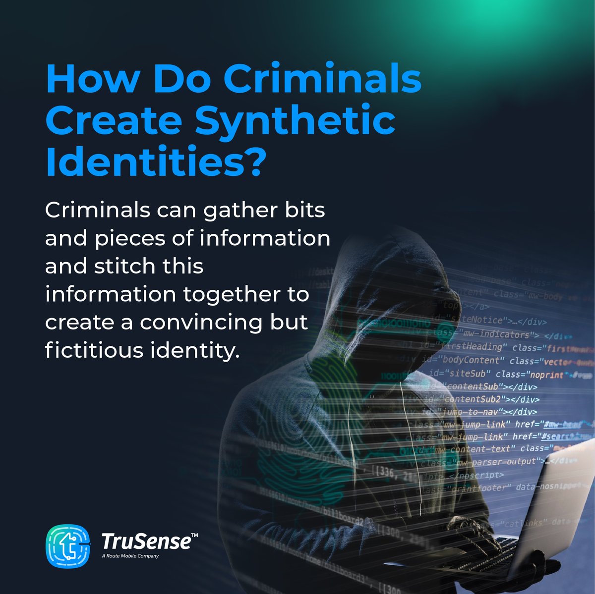 TrusenseID's tweet photo. Is your identity safe? 
Synthetic #IdentityFraud creates fake accounts in your name. 
Learn how to stay safe with #TruSense. https://t.co/BuR28ZBrbQ
