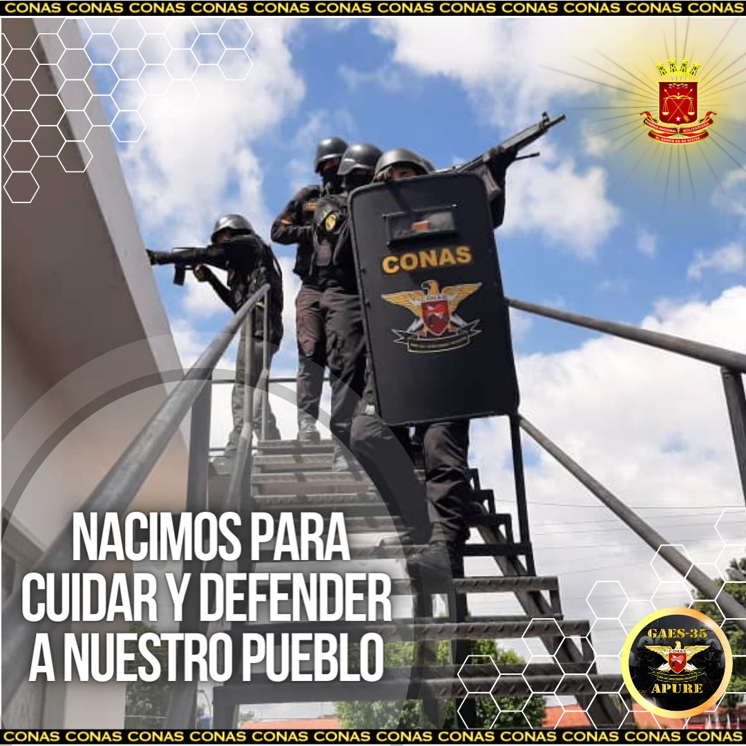 #8Ago En la GNB-CONAS estamos desplegados en todo el Territorio Nacional para protegerte.
@ElioEstrada18