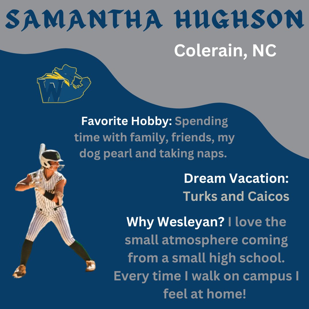 Next up for the class of 2028: Samantha Hughson!! #RollShops💙🥎💛