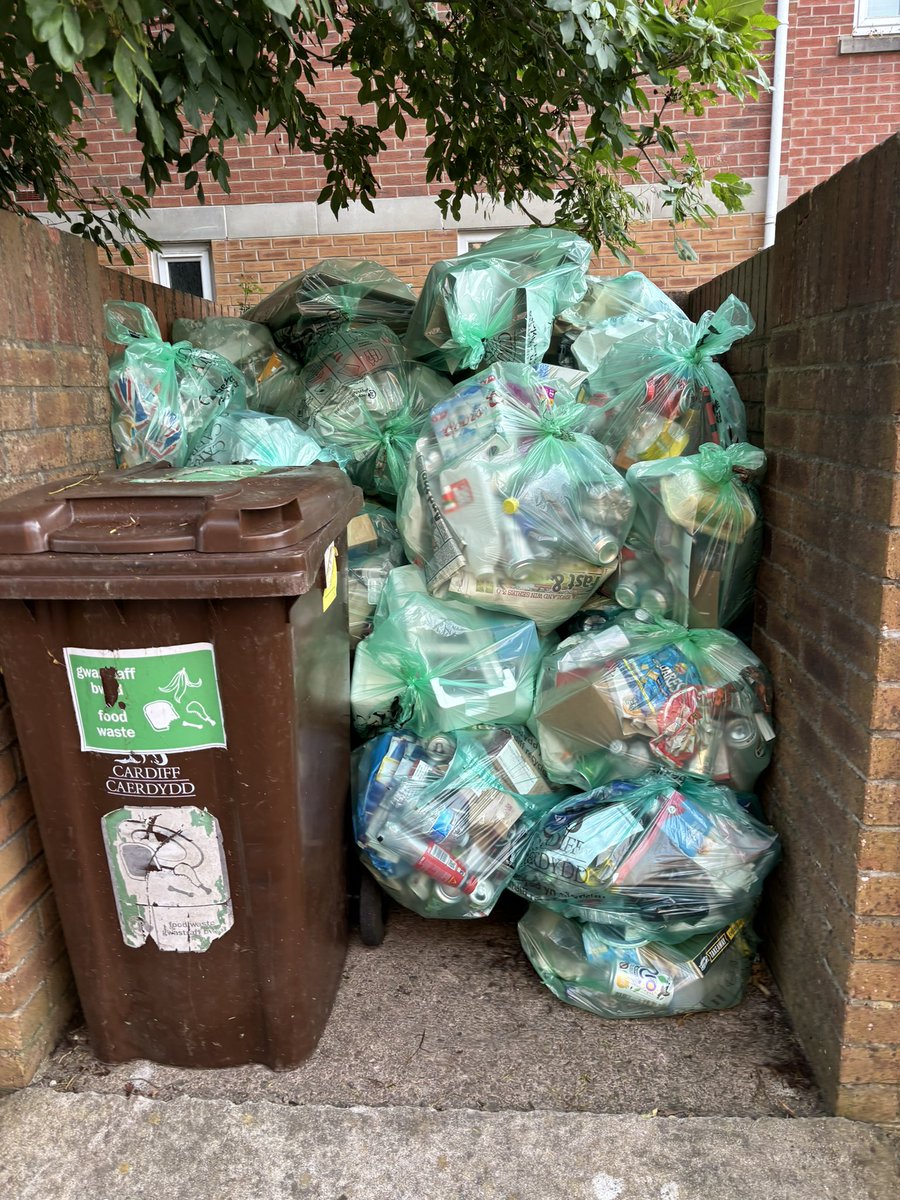 betsan_makeup's tweet photo. @cardiffcouncil Green bags not collected in CF14 last three weeks https://t.co/8AJtkBrkKW