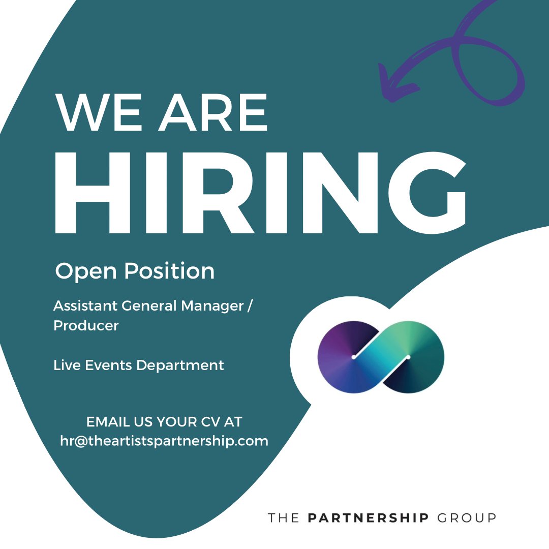 🗣 WE ARE HIRING!

Assistant General Manager / Producer (Live Events Department)

Contract: Full time – 12-month fixed term
Working hours: 10am – 6:30pm in office
Place of work: 11-29 Smiths Court, Soho, W1D 7DP

Find out more via the link below!

linkedin.com/jobs/view/3974…