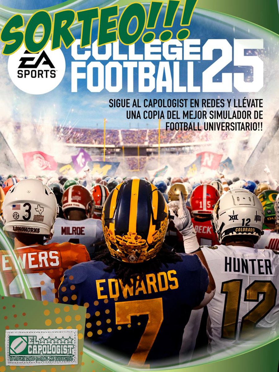 🎮 ¿Quieres una copia del videojuego del momento?

Consigue un 𝗖𝗼𝗹𝗹𝗲𝗴𝗲 𝗙𝗼𝗼𝘁𝗯𝗮𝗹𝗹 𝟮𝟱 para PS5 o XBOX

Solo tienes que: 
➡️ Seguir a @elcapologist
➡️ Dar RT a este tweet 

📅 El martes 13 anunciaremos el ganador