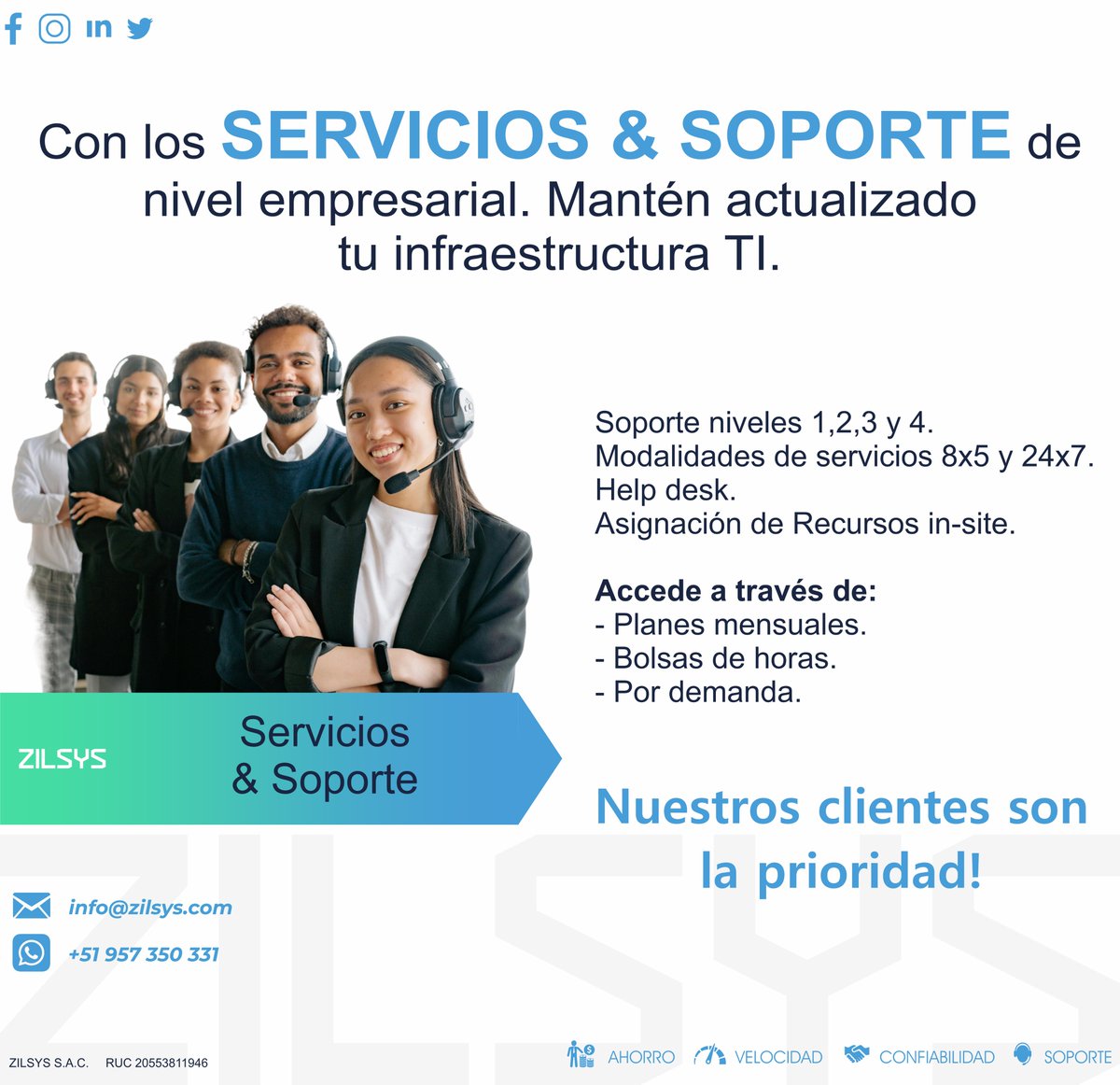 En #Zilsys  seguimos dando #servicio a todos nuestros clientes y nuevas #empresas que quieran mejorar sus #soluciones #TI para continuar con su #negocio.

Para más información, contacta con nosotros.
📨info@zilsys.com
📱 957 350 331
🌐zilsys.com