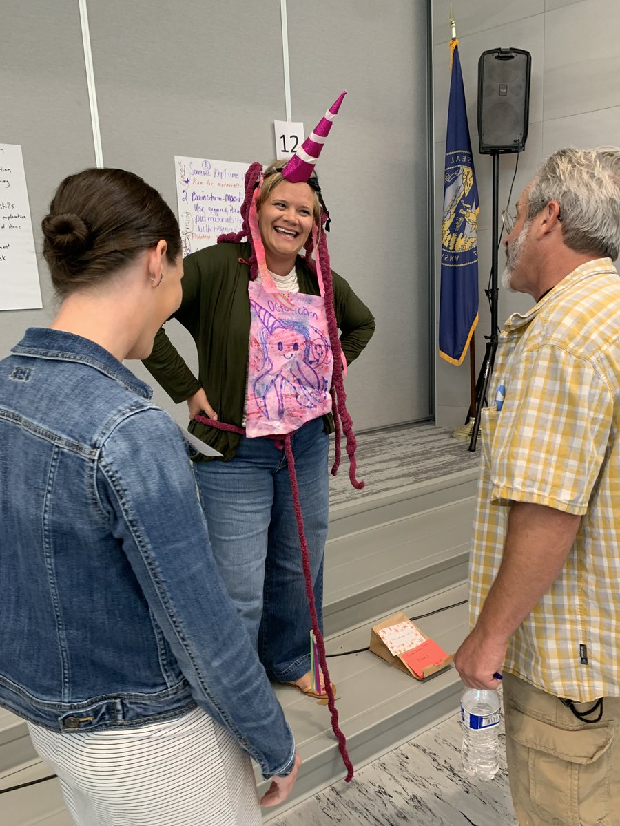 lps_visualart's tweet image. Welcome back LPS Art teachers! Our PL was building relationships using collaborative TASK Parties. To add thinking about process, teachers were challenged to use Creative Strategies to reimagine another groups item. Laughter, collaboration, envisioning and play! Great day 😁