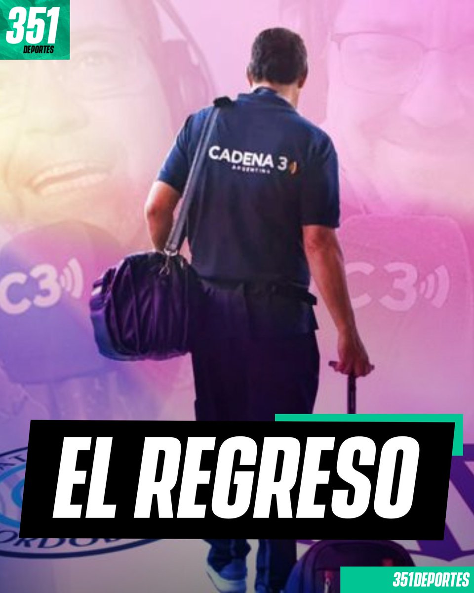 351Deportes's tweet photo. 🥹 LA VUELTA QUE TODOS ESPERÁBAMOS

👉🏻 Tras cuatro meses sin actividad, a causa de una cirugía cardíaca, Carlos Andrés Houriet volverá a relatar el fútbol grande.

🎤 "El Bocha" estará presente en los duelos internacionales que involucran a los cordobeses: #Talleres - #River y #Belgrano - #AthleticoParanaense.

♥️ ¡Bienvenido de nuevo, genio! Córdoba te espera con ansias.