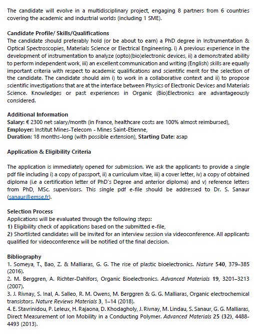ICONIC_EIC2024's tweet photo. Interested joining a collaborative research project investigating mixed ion-to-electron conductors in OECTs ?

Take a look below at this postdoctoral opportunity ! https://t.co/j6uWZ1Z6Kf