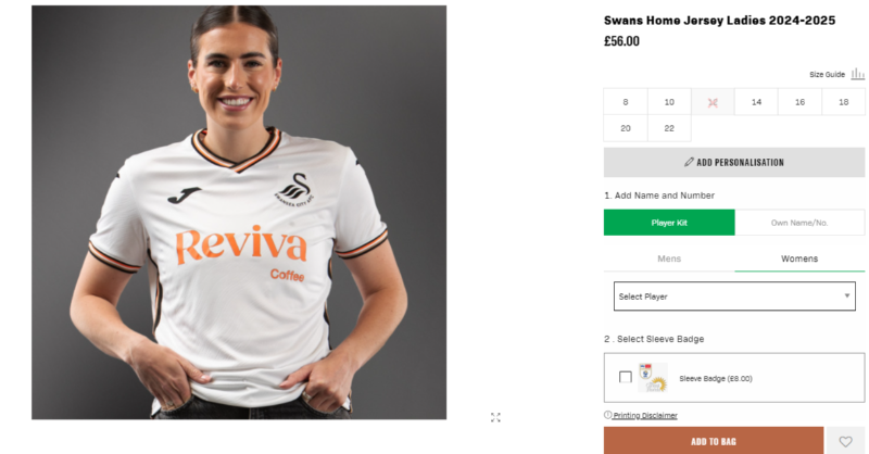 SwansWomen's tweet photo. 🔢 You can now get your favourite Swansea City Women's star on the back of your @SwansOfficial shirt 🙌

Click here to get yours now 👇
