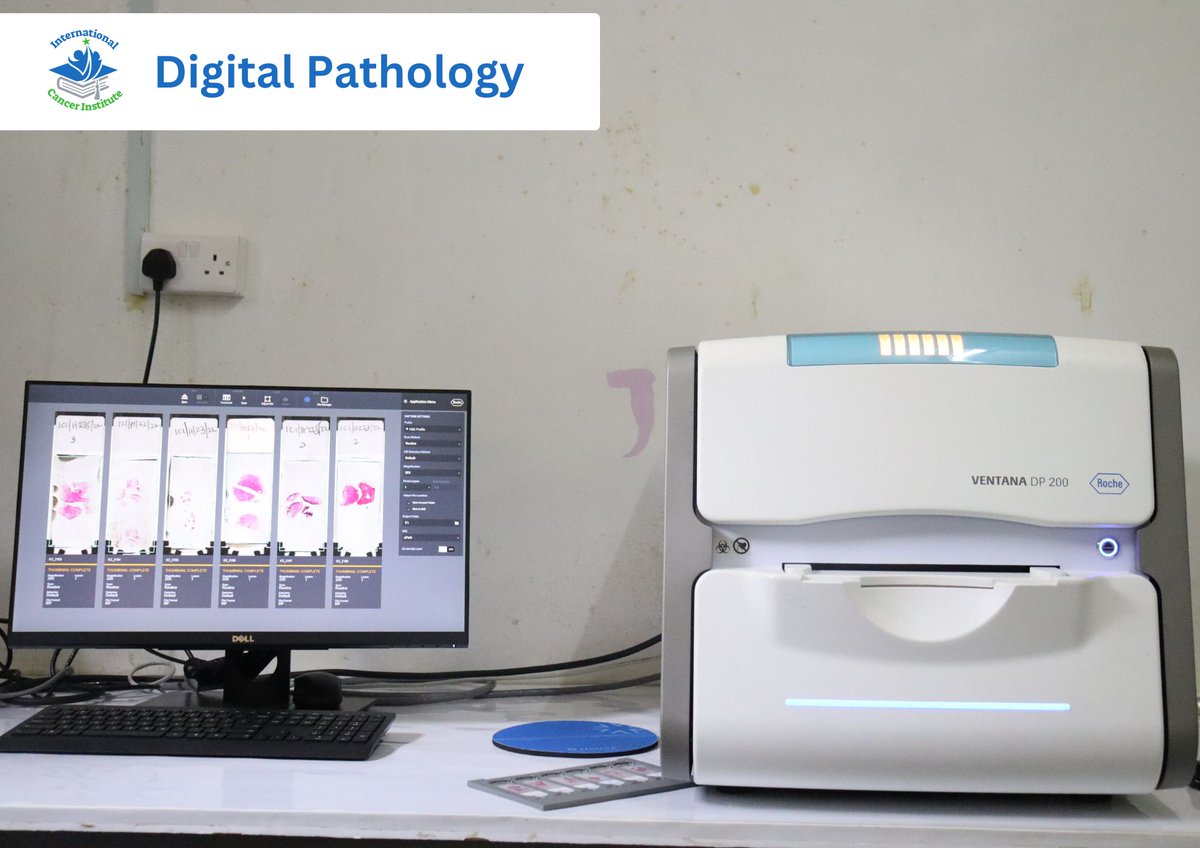 Intercancer's tweet photo. @Intercancer champions the use of technology in the fight against cancer in resource-limited settings in SSA. Our digital pathology program allows pathologists to remotely review slides in record time. We have trained 4 pathologists and processed close to 3000 slides. https://t.co/NKKuelqVnH