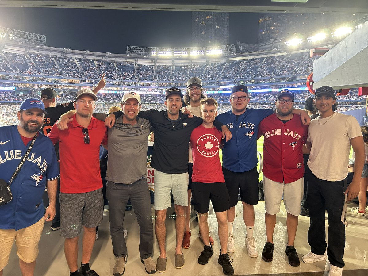 The boys from Howies Canada cleaned up for a quick trip to the Rogers Centre to check out the new renovations and take in some big-league ball. That outfield district is a legit spot plus we found the place that sells $5 suds. Well done! <a href="/hockeytape/">Howies Hockey</a> <a href="/BlueJays/">Toronto Blue Jays</a>