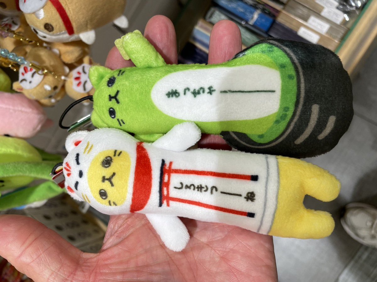 京都駅にいたのびねこ買ってきました😊 売り場に両面まっちゃーがいま