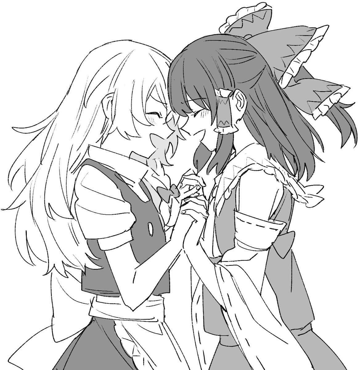 jcs_starfish's tweet photo. 落書き供養　ハッピーなレイマリが描きたかった… https://t.co/WQaBRLqkFE
