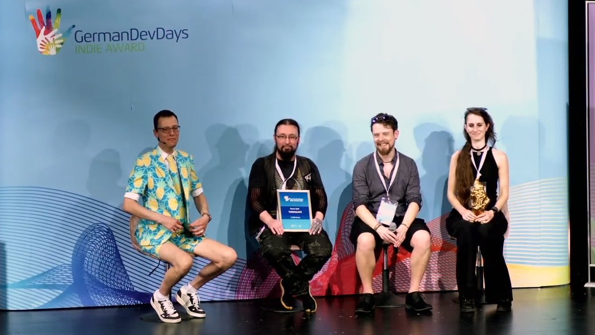 terrascapegame (@terrascapegame) on Twitter photo TerraScape was nominated for 4 awards at the <a href="/GermanDevDays/">GDD - GermanDevDays ๐</a> and WON ALL OF THEM ??!!๐คฏ
Many thanks to our partners <a href="/StrayFawnStudio/">Stray Fawn Studio</a>, <a href="/I3Agency/">INSTINCT3๐ณ๏ธโ๐</a> and <a href="/AudioCreatures/">AudioCreatures ๐ถ ๐ฎ</a>! โค๏ธ TerraScape was nominated for 4 awards at the <a href="/GermanDevDays/">GDD - GermanDevDays ๐</a> and WON ALL OF THEM ??!!๐คฏ
Many thanks to our partners <a href="/StrayFawnStudio/">Stray Fawn Studio</a>, <a href="/I3Agency/">INSTINCT3๐ณ๏ธโ๐</a> and <a href="/AudioCreatures/">AudioCreatures ๐ถ ๐ฎ</a>! โค๏ธ