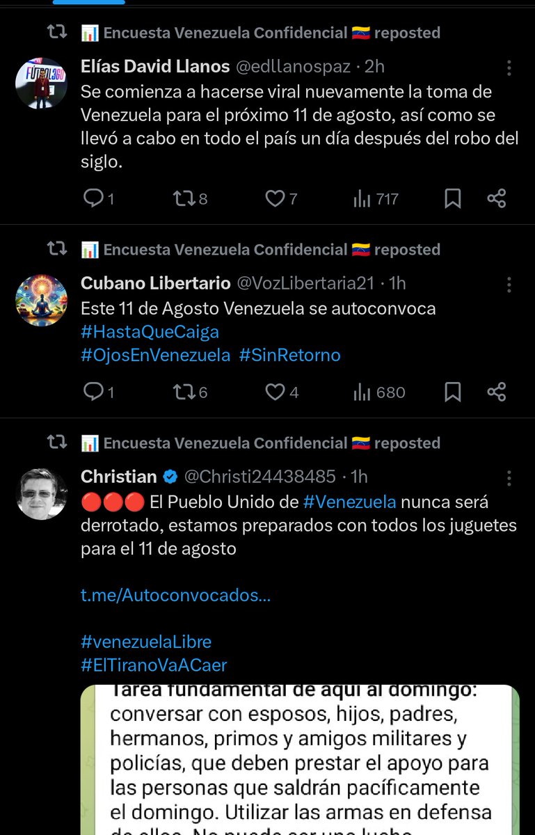chequeleteverde's tweet photo. Quiero insistir en denunciar el medio falso @encuesta_vzla por informar y masificar una falsa convocatoria para el 11A que NO proviene de la Unidad ni los canales oficiales de MCM. Apenas les contesté y los expuse me bloquearon. Son trampas chavistas para joder a más gente. https://t.co/RfHpK6Citj