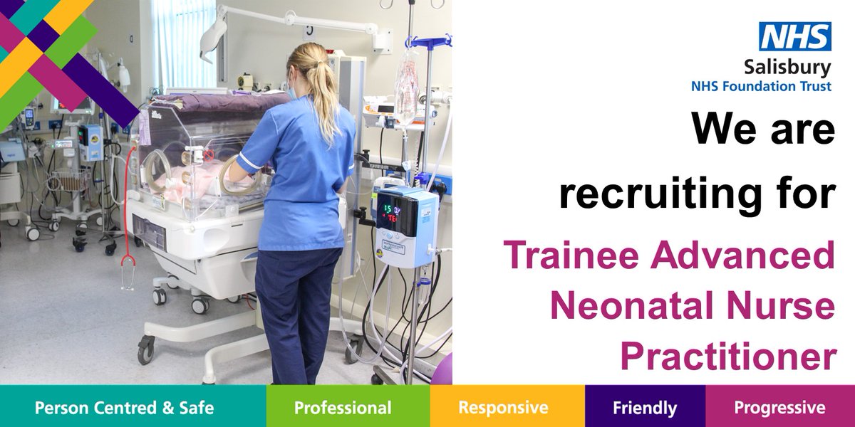 Join our team as a Trainee Advanced Neonatal Nurse Practitioner! Gain skills in neonatal intensive care, lead with excellence, and advocate for families. Develop clinical protocols and provide high quality safe and effective patient care! #JoinOurPeople salisbury.nhs.uk/working-for-te…