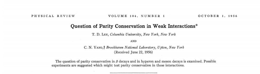 lpandola's tweet photo. Sit tibi terra levis, Prof. Lee. #weakinteraction #Parity #Pviolation https://t.co/g5RZ9XxAvb