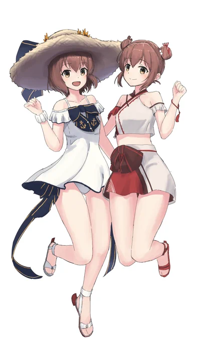 水着雪風と丹陽 