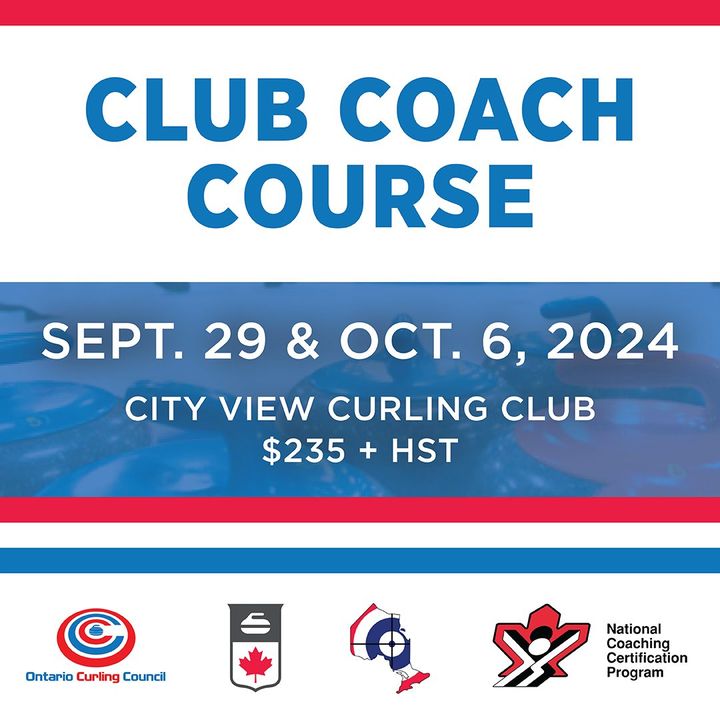 ONCurlCouncil's tweet photo. 🥌 Join us for the Club Coach Course @cityviewcurling! 

🗓️ When: Sept. 29 and Oct. 6, 2024, from 9 a.m. to 5 p.m. each day
📢 Deadline for registration: Monday, Sept. 23, 2024, at 9:00 a.m.
💵 Cost: $235 + HST

Register here: https://t.co/tT1XiOevZl

#curling #clubcoach https://t.co/zJhFbRoNrw