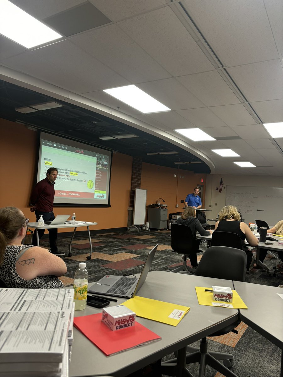 KLAASports's tweet photo. Kicking things off with the first MHSAA Update meeting of the year. Thank you @MHSAA https://t.co/Ckm37xYaDx