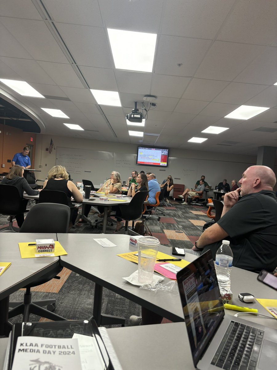 KLAASports's tweet photo. Kicking things off with the first MHSAA Update meeting of the year. Thank you @MHSAA https://t.co/Ckm37xYaDx