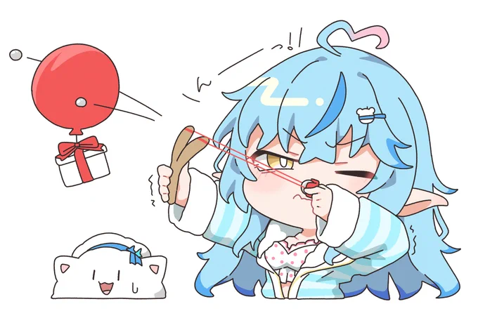 #らみらいぶ #LamyArtぱちんこで風船を狙うラミィちゃん 