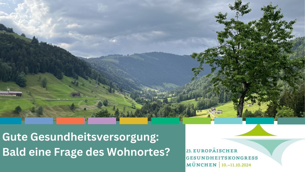 🏠 Gute Gesundheitsversorgung: Bald eine Frage des Wohnortes?🏠

Bei dieser Leitveranstaltung werden über sektorale, regionale und nationale Grenzen hinweg praktische Lösungen gesucht, gefunden und voneinander gelernt.

Seien Sie dabei!

👉Anmeldung unter: gesundheitskongress.de/anmeldung-2024…