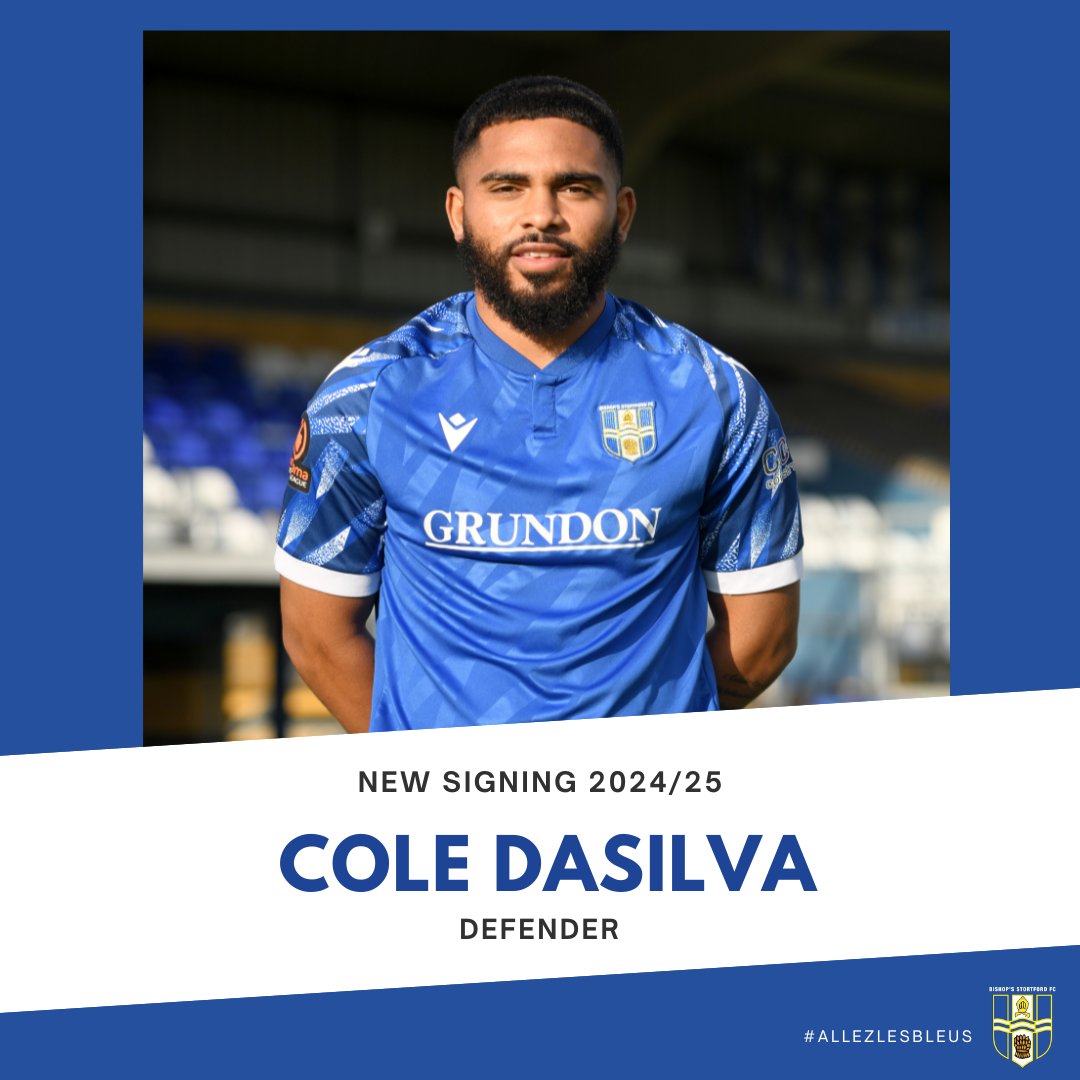 Bishop's Stortford FC (@bsfctheblues) on Twitter photo Castle Swoops For Cole!
Another new addition for 2024/25 is defender Cole Dasilva.
The talented full back is a former Chelsea youngster who has previous experience with the likes of Oxford City, Hemel Hempstead Town and Bedford Town.
Welcome <a href="/coledasilva1/">Cole Perry Dasilva</a> !
#allezlesbleus Castle Swoops For Cole!
Another new addition for 2024/25 is defender Cole Dasilva.
The talented full back is a former Chelsea youngster who has previous experience with the likes of Oxford City, Hemel Hempstead Town and Bedford Town.
Welcome <a href="/coledasilva1/">Cole Perry Dasilva</a> !
#allezlesbleus
