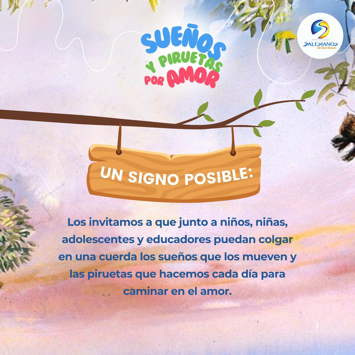 Para esta fiesta de Don Bosco, también te invitamos a celebrarlo haciendo un pequeño signo! Te animas??