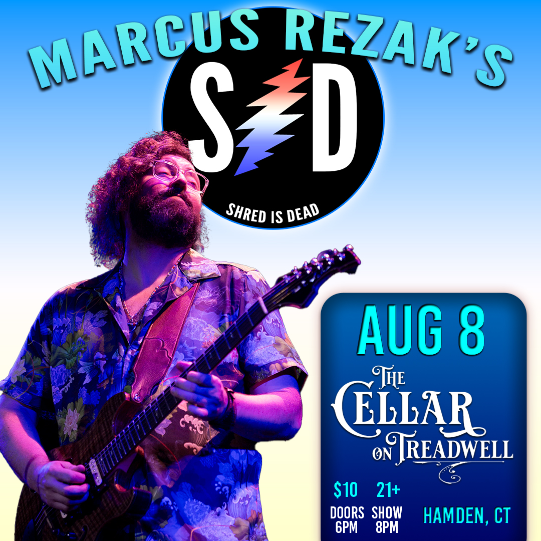 *TONIGHT* Aug 8th in Hamden, CT at The Cellar on Treadwell! Shred is Dead will be melting faces at 8pm!! 

ezevent.com/Event/marcus-r…

#gratefuldead #shredisdead #hamden #CT #gettickets