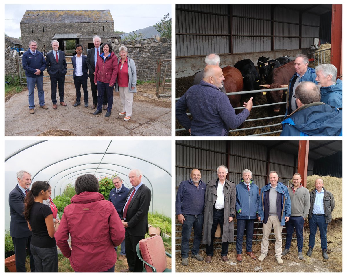 #Farm24 is a celebration of British farming.🚜

Huw Irranca-Davies was pleased to welcome @DefraGOVUK Minister, <a href="/DanielZeichner/">Daniel Zeichner</a> to Wales and join him on visits to <a href="/AbiReader/">Abi Reader</a> &amp; <a href="/PenygwynBowen/">Brian Bowen</a>’s farms.

Diolch to Abi &amp; Brian for showing both ministers around their busy farms! 👍