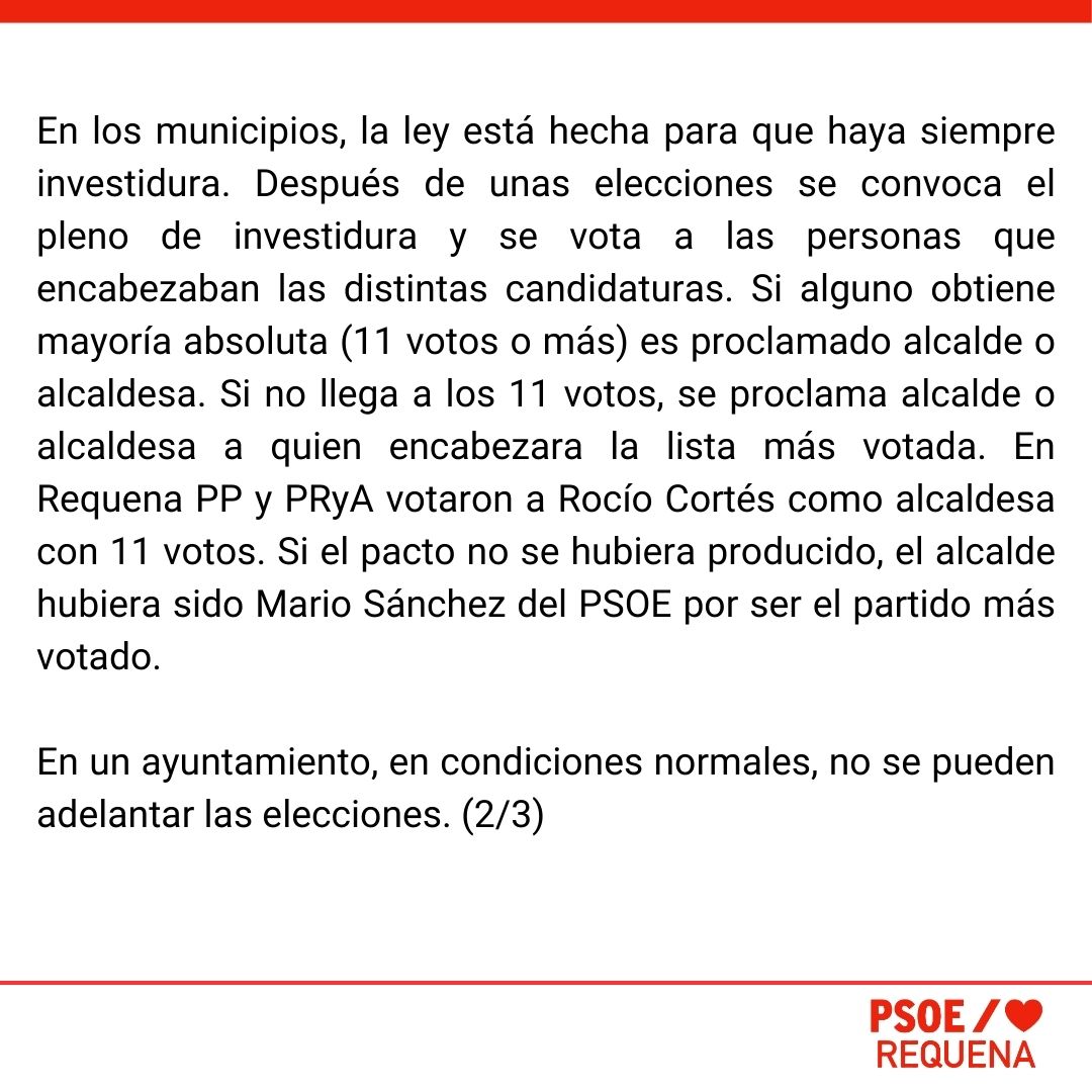 PSOE_Requena's tweet photo. El PSOE de Requena explica la normativa en los municipios. https://t.co/FNGUCmJGay