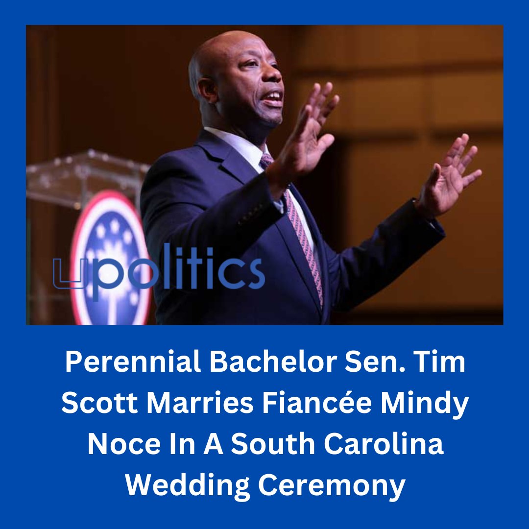 upoliticsnow's tweet image. Full Story: uinterview.com/news/daily-dig…

Sen. Tim Scott (R-South Carolina) married his fiancée, interior designer Mindy Noce, during a ceremony at their hometown chapel, Seacoast Church in Mount Pleasant, South Carolina.

#TimScott #MindyNoce #politics