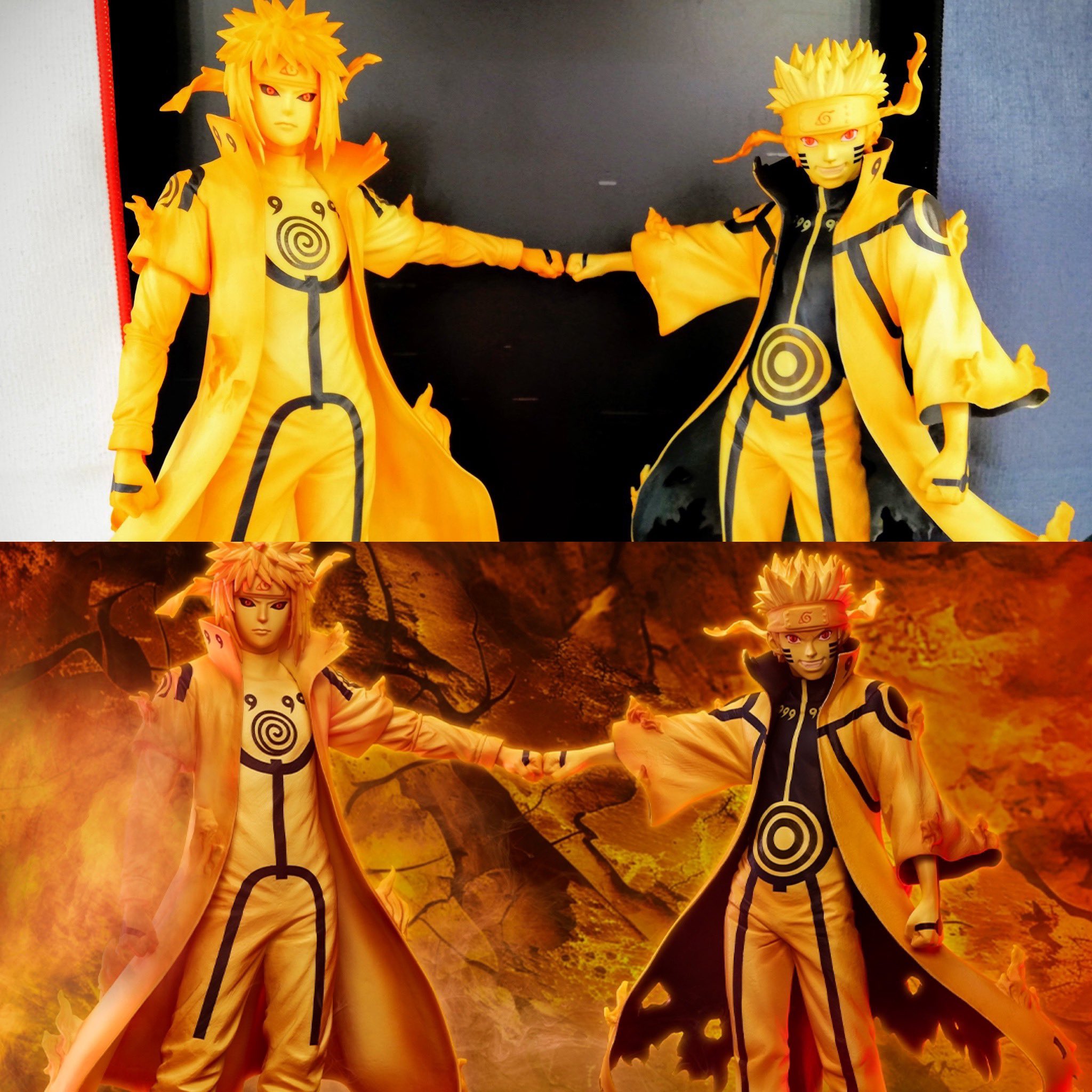 一番くじ NARUTO ナルト　ミナト　九喇嘛リンクモード　フィギュア ナルト 一番くじ C賞 波風ミナト D賞ナルト 九喇嘛リンクモード