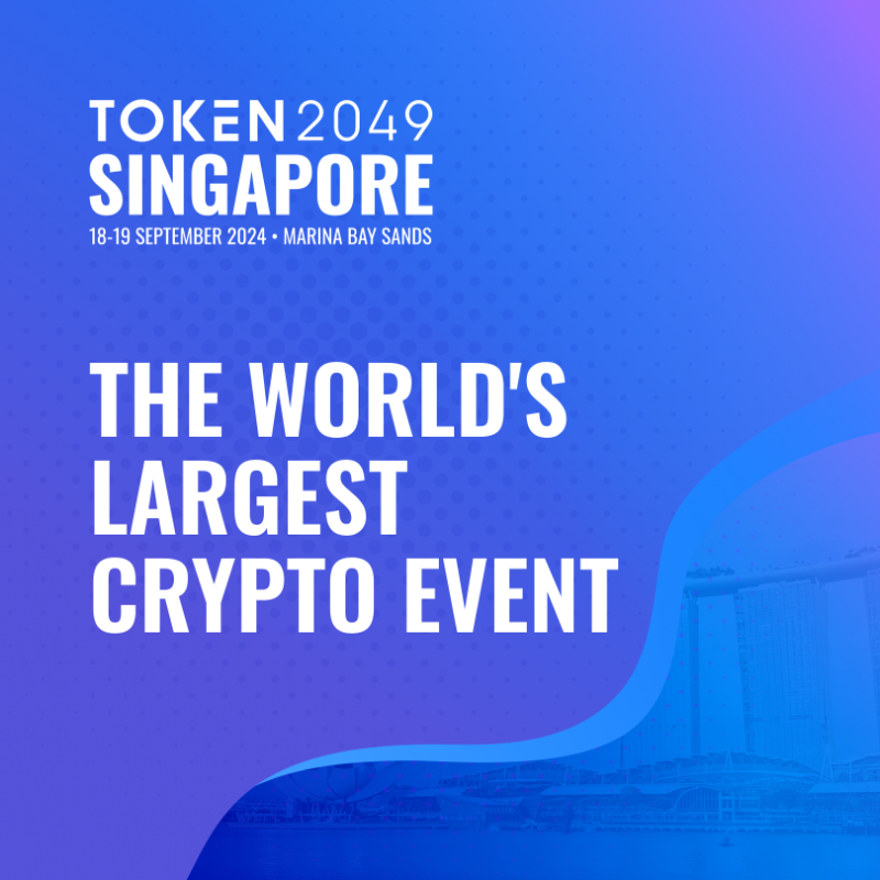 token2049's tweet photo. In just a few days, 20,000 attendees will converge at the world's largest crypto event.

On 18-19 September #TOKEN2049 will take over Singapore for our biggest and most immersive edition yet.

Secure your ticket before they're sold out: https://t.co/mgbtR9omea
